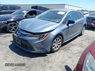2022 Toyota Corolla LE with VIN JTDEPMAEXN3031636, listed as a IAAI auction lot 42002029 with 38,708 mi miles and . Bid and sale history available at DreamBid. Image 18.
