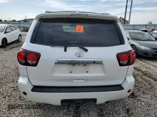 2018 Toyota Sequoia Platinum with VIN 5TDDY5G1XJS163551, listed as a Copart auction lot 73301664 with 0 mi miles and Salvage Title. Bid and sale history available at carsss.com. Image 6.