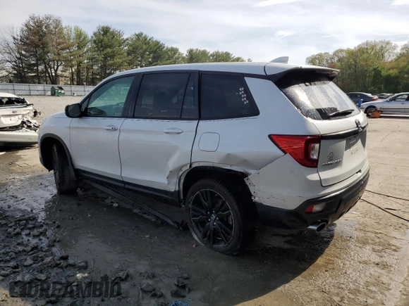 2020 Honda Passport Sport with VIN 5FNYF8H24LB016150, listed as a Copart auction lot 54767285 with 51,811 mi miles and Salvage title. Bid and sale history available at DreamBid. Image 2.