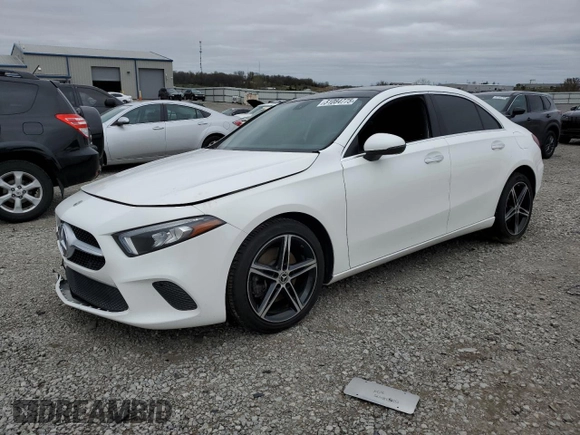 2021 Mercedes-Benz A 220 with VIN W1K3G4FB5MJ285356, listed as a Copart auction lot 51084775 with 64,777 mi miles and Salvage title. Bid and sale history available at DreamBid. Image 1.