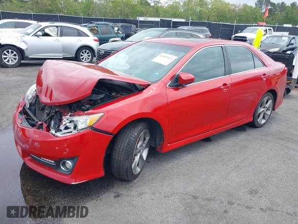 2012 Toyota Camry SE with VIN 4T1BK1FK9CU514729, listed as a IAAI auction lot 41899624 with 153,460 mi miles. Bid and sale history available at carsss.com. Image 2.