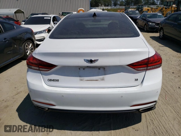 2015 Hyundai Genesis 3.8L with VIN KMHGN4JE4FU100357, listed as a Copart auction lot 68317214 with 89,137 mi miles and Salvage Title. Bid and sale history available at carsss.com. Image 6.