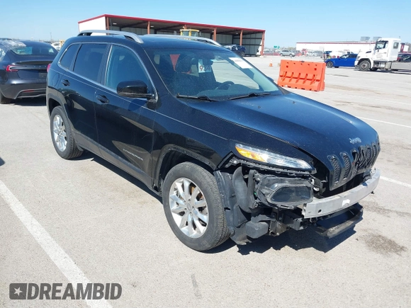2017 Jeep Cherokee Limited with VIN 1C4PJMDS4HW564127, listed as a IAAI auction lot 41808675 with 144,472 mi miles. Bid and sale history available at carsss.com. Image 1.