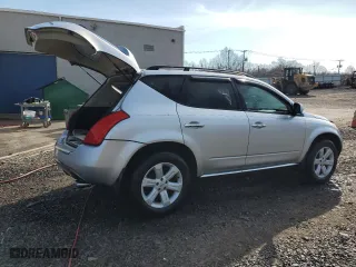 2006 Nissan Murano SL with VIN JN8AZ08WX6W551534, listed as a Copart auction lot 45936245 with 146,611 mi miles and Salvage Title. Bid and sale history available at carsss.com. Image 3.