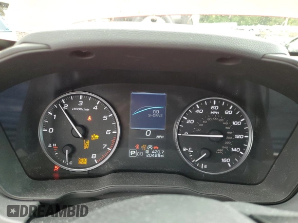 2024 Subaru Crosstrek Premium with VIN JF2GUADC7R8317562, listed as a Copart auction lot 58745655 with 20,425 mi miles and Salvage title. Bid and sale history available at DreamBid. Image 9.