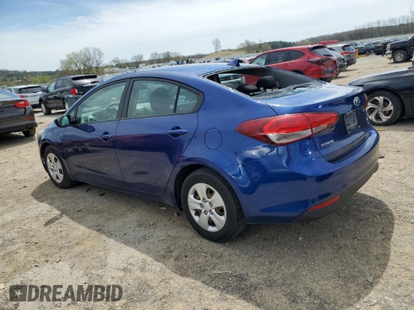 2017 Kia Forte LX with VIN 3KPFK4A78HE147872, listed as a Copart auction lot 55145305 with 76,877 mi miles and Non Repairable. Bid and sale history available at carsss.com. Image 2.