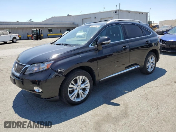 2012 Lexus RX 450h with VIN JTJBC1BA7C2050279, listed as a Copart auction lot 63818645 with 135,726 mi miles and Salvage title. Bid and sale history available at DreamBid. Image 1.