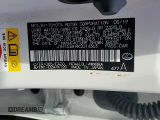 2019 Lexus UX 200 z VIN JTHY3JBH4K2014363, wystawiony jako Copart lot #79135754 z przebiegiem 92 751 mil mil oraz Szkoda całkowita • Salvage title. Historia ofert i sprzedaży dostępna na DreamBid. Obrazek 13.