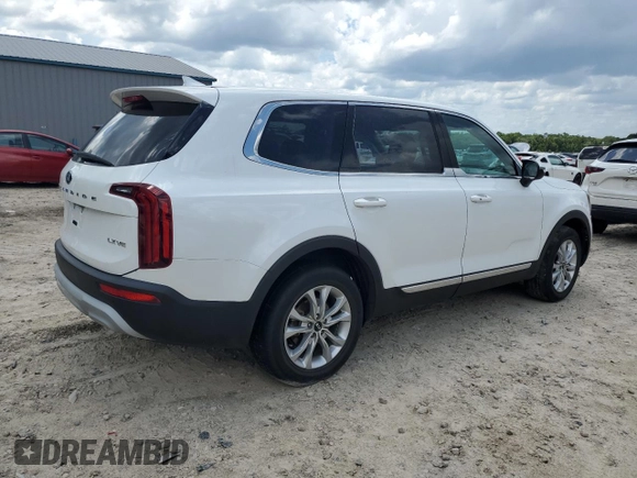 2020 Kia Telluride LX with VIN 5XYP24HC7LG054134, listed as a Copart auction lot 61423155 with 49,420 mi miles and Salvage title. Bid and sale history available at DreamBid. Image 3.