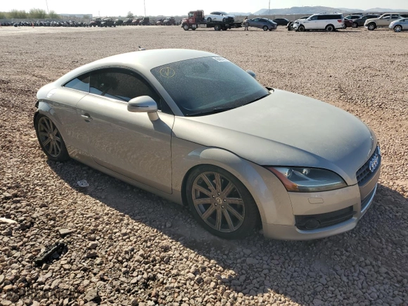 2008 Audi TT 2.0T with VIN TRUAF38J681003482, listed as a Copart auction lot 43407495 with 133,116 mi miles and Salvage Title. Bid and sale history available at carsss.com. Image 4.