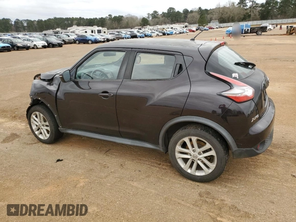 2015 Nissan Juke S with VIN JN8AF5MR7FT510592, listed as a Copart auction lot 48353095 with 0 mi miles and Salvage Title. Bid and sale history available at carsss.com. Image 2.
