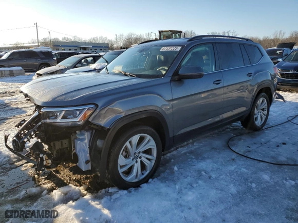 2022 Volkswagen Atlas 3.6L V6 SE w/Technology with VIN 1V2WR2CA8NC543441, listed as a Copart auction lot 87537335 with 64,933 mi miles and Non Repairable. Bid and sale history available at carsss.com. Image 1.