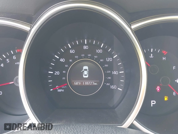 2015 Kia Optima LX with VIN 5XXGM4A74FG430790, listed as a IAAI auction lot 41224183 with 118,793 mi miles. Bid and sale history available at carsss.com. Image 7.