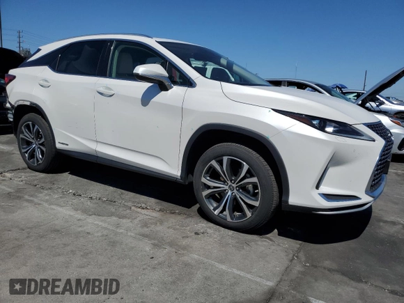 2020 Lexus RX 450h with VIN 2T2HGMDA3LC048722, listed as a Copart auction lot 56066865 with 66,558 mi miles and Salvage title. Bid and sale history available at DreamBid. Image 4.