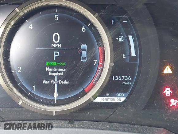 2017 Lexus IS with VIN JTHCM1D27H5022206, listed as a IAAI auction lot 42119275 with 136,736 mi miles. Bid and sale history available at carsss.com. Image 16.