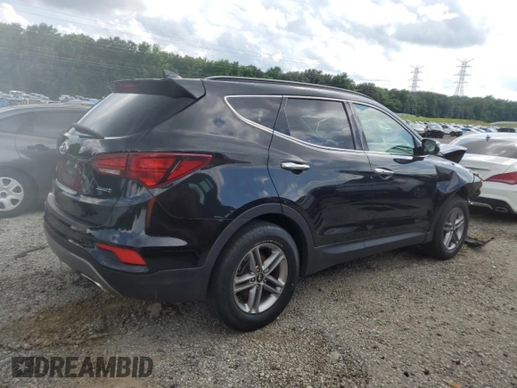 2018 Hyundai Santa Fe 2.4L with VIN 5NMZU3LBXJH066406, listed as a Copart auction lot 61388005 with 65,650 mi miles and Salvage title. Bid and sale history available at DreamBid. Image 3.