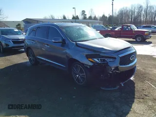 2016 Infiniti QX60 with VIN 5N1AL0MM5GC502404, listed as a IAAI auction lot 41347240 with 133,334 mi miles and . Bid and sale history available at DreamBid. Image 1.
