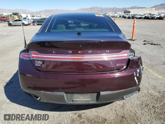 2013 Lincoln MKZ with VIN 3LN6L2JK5DR812070, listed as a Copart auction lot 48546305 with 59,532 mi miles and Salvage Title. Bid and sale history available at DreamBid. Image 6.