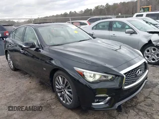 2018 Infiniti Q50 Sport with VIN JN1EV7AP4JM350322, listed as a IAAI auction lot 41704895 with 117,408 mi miles and . Bid and sale history available at carsss.com. Image 1.