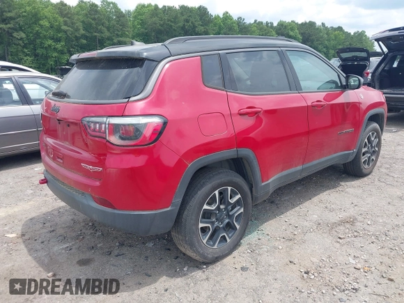 2020 Jeep Compass Trailhawk с VIN 3C4NJDDB5LT221591, выставлен на аукционе IAAI как лот 42495388 с пробегом 100 995 миль миль и . История ставок и продаж доступна на DreamBid. Изображение 4.