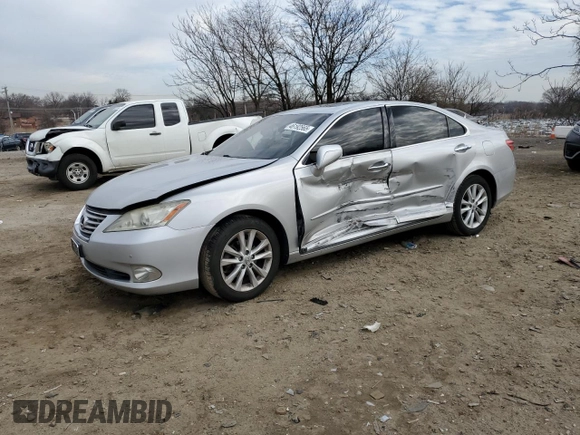 2011 Lexus ES with VIN JTHBK1EG7B2468375, listed as a Copart auction lot 46192565 with Not Provided miles and Salvage Title. Bid and sale history available at carsss.com. Image 1.
