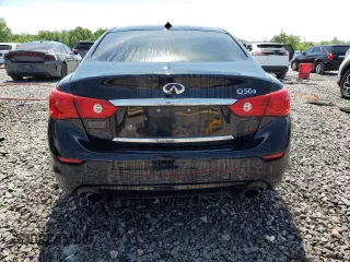 2015 Infiniti Q50 Premium with VIN JN1BV7AP3FM342903, listed as a Copart auction lot 56662055 with 124,154 mi miles and Salvage title. Bid and sale history available at DreamBid. Image 6.