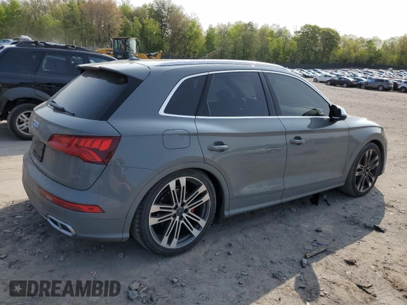 2019 Audi SQ5 Premium Plus with VIN WA1B4AFY1K2015849, listed as a Copart auction lot 52017083 with 25,465 mi miles. Bid and sale history available at carsss.com. Image 3.