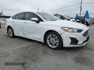 2019 Ford Fusion SE with VIN 3FA6P0LU5KR137836, listed as a Copart auction lot 56039075 with 54,029 mi miles and Clean Title. Bid and sale history available at DreamBid. Image 4.