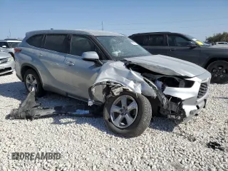 2021 Toyota Highlander L with VIN 5TDZZRAH2MS515896, listed as a Copart auction lot 49450015 with 57,639 mi miles and Salvage title. Bid and sale history available at DreamBid. Image 4.