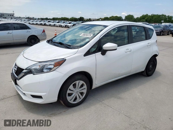 2017 Nissan Note SL with VIN 3N1CE2CP0HL367470, listed as a Copart auction lot 58926575 with 129,480 mi miles and Salvage title. Bid and sale history available at DreamBid. Image 1.