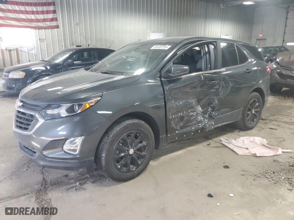 2021 Chevrolet Equinox LT with VIN 3GNAXKEV8ML378938, listed as a Copart auction lot 46408755 with 0 mi miles and Salvage Title. Bid and sale history available at carsss.com. Image 1.