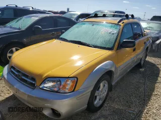 2003 Subaru Baja Special Sports с VIN 4S4BT62C237112445, выставлен на аукционе Copart как лот 73951354 с пробегом 271 636 миль миль и На запчасти • Non repairable. История ставок и продаж доступна на DreamBid. Изображение 1.