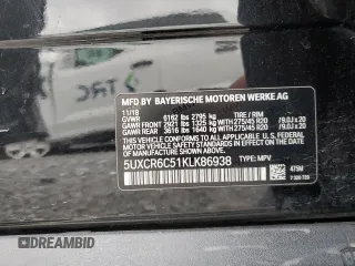 2019 BMW X5 xDrive40i with VIN 5UXCR6C51KLK86938, listed as a Copart auction lot 49463825 with 133,001 mi miles and Clean Title. Bid and sale history available at carsss.com. Image 13.