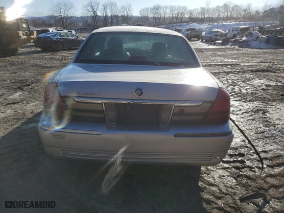 2007 Mercury Grand Marquis LS with VIN 2MEFM75V47X634644, listed as a Copart auction lot 45924655 with 144,640 mi miles and Salvage Title. Bid and sale history available at carsss.com. Image 6.