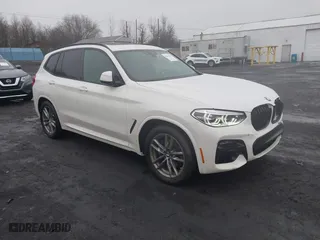 2021 BMW X3 M40i with VIN 5UXTY9C07M9F32001, listed as a IAAI auction lot 41673270 with 45,752 mi miles. Bid and sale history available at carsss.com. Image 1.
