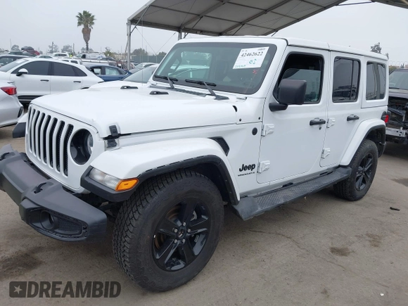 2023 Jeep Wrangler Sahara with VIN 1C4HJXEG5PW581632, listed as a IAAI auction lot 42462622 with 24,550 mi miles and . Bid and sale history available at DreamBid. Image 17.