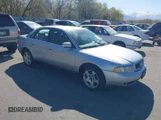2000 Audi A4 with VIN WAUDH28DXYA145742, listed as a IAAI auction lot 42017244 with 235,373 mi miles. Bid and sale history available at carsss.com. Image 1.