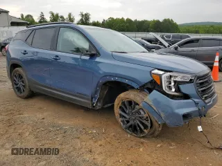 2024 GMC Terrain SLT with VIN 3GKALVEGXRL402255, listed as a Copart auction lot 58592915 with 8,998 mi miles and Salvage title. Bid and sale history available at DreamBid. Image 4.