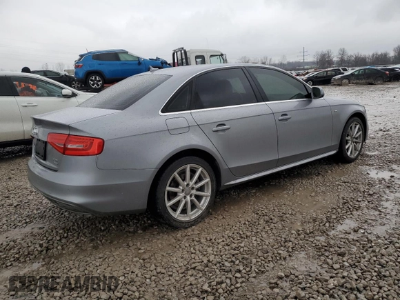 2015 Audi A4 Premium Plus with VIN WAUHFAFL3FN006599, listed as a Copart auction lot 85772424 with 0 mi miles and Salvage Title. Bid and sale history available at carsss.com. Image 3.