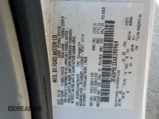 2010 Ford Fusion Hybrid with VIN 3FADP0L3XAR390969, listed as a Copart auction lot 44352785 with 184,059 mi miles and Salvage Title. Bid and sale history available at carsss.com. Image 14.
