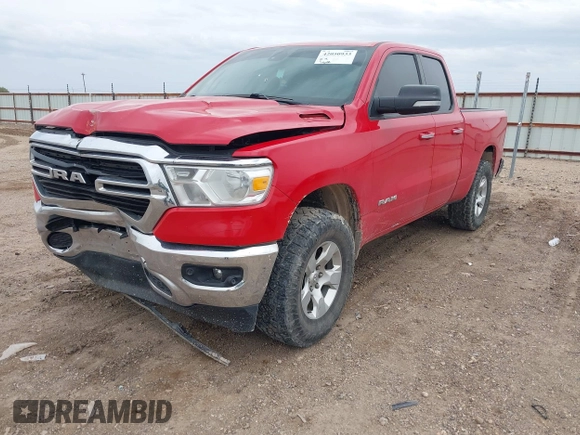 2020 Ram 1500 Big Horn with VIN 1C6SRFBT0LN281594, listed as a IAAI auction lot 42050933 with 146,028 mi miles. Bid and sale history available at carsss.com. Image 2.