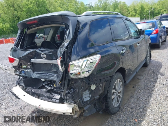2016 Nissan Pathfinder S with VIN 5N1AR2MM4GC635388, listed as a IAAI auction lot 42240805 with 56,822 mi miles and . Bid and sale history available at DreamBid. Image 16.
