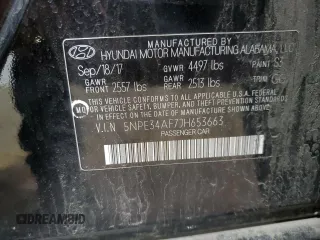 2018 Hyundai Sonata SEL with VIN 5NPE34AF7JH653663, listed as a Copart auction lot 50638425 with 84,538 mi miles and Salvage Title. Bid and sale history available at DreamBid. Image 12.