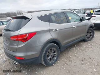 2013 Hyundai Santa Fe Sport with VIN 5XYZTDLB9DG065805, listed as a IAAI auction lot 41838398 with 103,436 mi miles. Bid and sale history available at carsss.com. Image 4.