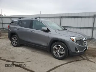 2018 GMC Terrain SLT with VIN 3GKALPEV3JL167177, listed as a Copart auction lot 47607845 with 112,222 mi miles and Salvage Title. Bid and sale history available at DreamBid. Image 4.