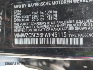 2015 MINI Countryman S z VIN WMWZC5C56FWP45115, wystawiony jako IAAI lot #42426394 z przebiegiem 52 937 mil mil oraz . Historia ofert i sprzedaży dostępna na DreamBid. Obrazek 9.