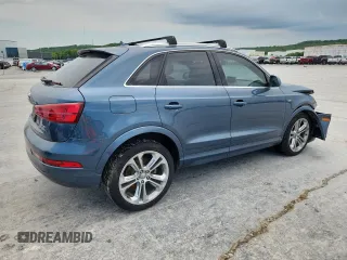 2018 Audi Q3 Premium Plus with VIN WA1JCCFS9JR014346, listed as a Copart auction lot 57994735 with 112,426 mi miles and Salvage title. Bid and sale history available at DreamBid. Image 3.