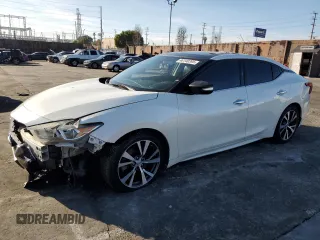 2017 Nissan Maxima SL with VIN 1N4AA6AP4HC368102, listed as a Copart auction lot 46140395 with 98,593 mi miles and Salvage title. Bid and sale history available at DreamBid. Image 1.