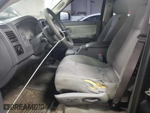 2007 Dodge Dakota SLT with VIN 1D7HW48K17S263679, listed as a Copart auction lot 86000434 with 183,379 mi miles and Salvage Title. Bid and sale history available at carsss.com. Image 7.