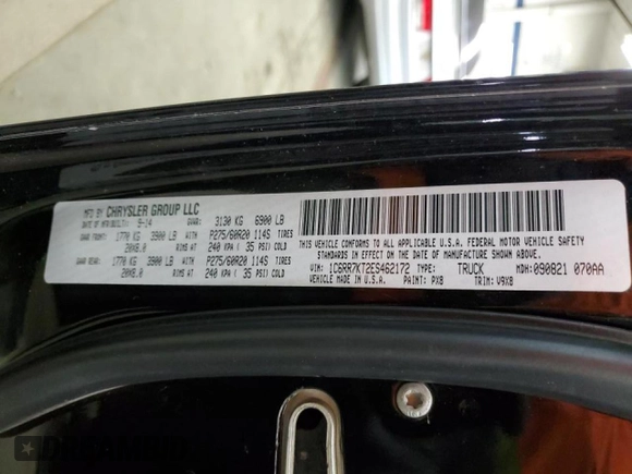 2014 Ram 1500 Express with VIN 1C6RR7KT2ES462172, listed as a Copart auction lot 42386535 with 131,094 mi miles and Salvage Title. Bid and sale history available at carsss.com. Image 12.